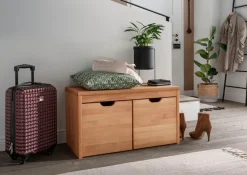 Home affaire Schuhbank »Dura Schuhbank incl. Schubladen funktionell und stabil« Massivholz, Skandinavisches Design, Robust, stabil, FSC zertifiziert