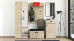 Home affaire Schuhbank »Rathlin, Schuhschrank, Schuhregal, Schuhtruhe, Schuhkommode, Sitzbank« mit abnehmbarem Sitzkissen, zwei Türen (dahinter zwei Fächer)