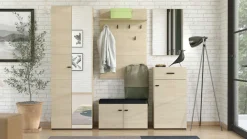 Home affaire Schuhbank »Rathlin, Schuhschrank, Schuhregal, Schuhtruhe, Schuhkommode, Sitzbank« mit abnehmbarem Sitzkissen, zwei Türen (dahinter zwei Fächer)