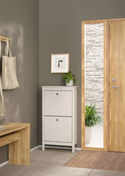 Home affaire Schuhkipper »Madrid, Schuhkommode« Skandinavisches Design, Wahlweise Leder- oder Metallgriffe