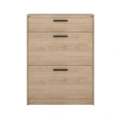 Home affaire Schuhkommode »Escape, praktischer Schuhschrank mit platzsparendem Design« Packung,Schuhschrank mit 2 Klappen und Schublade für den Flur