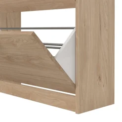 Home affaire Schuhkommode »Escape, praktischer Schuhschrank mit platzsparendem Design« Packung,Schuhschrank mit 2 Klappen und Schublade für den Flur