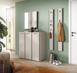 Home affaire Schuhkommode »RAK, Breite 113 cm, viel Stauraum, 2 Türen, 18 Fächer, 15 Fachböden« bietet Platz für ca. 54 Schuhe,Kommode, Schuhschrank, Garderobenschrank, Schrank, Flurschrank