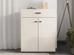 Home affaire Schuhkommode »Rathlin Schuhschrank, Schuhregal, für ca. 9 Paar Schuhe« zwei Regale und eine Schublade, Gesamtbreite 77 cm
