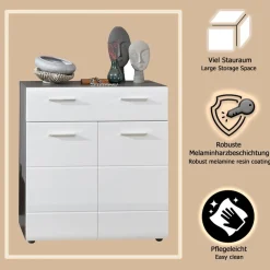 Home affaire Schuhkommode »Sovana« Schuhschrank mit Schublade - Kommode mit Platz für 12 Schuhpaare