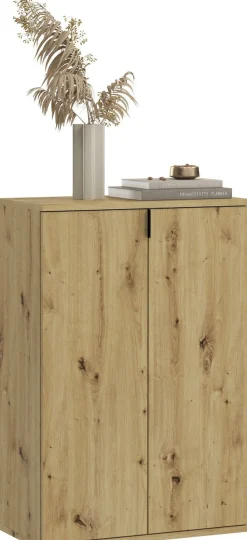 Home affaire Schuhkommode »Trondheim, Breite 61 cm, 2 Türen, 5 Einlegeböden, 6 Fächer« Garderobenkommode, Schuhschrank, Schuhkommode, Anrichte, Flurschrank