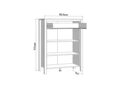Home affaire Schuhschrank »Bedford, Schuhregal, Schuhkommode« Zwei Regale und eine Schublade. Gesamtbreite 85,5 cm