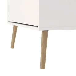 Home affaire Schuhschrank »Bodo, Schuhkipper,Schuhregal,« Breite 70 cm,ca. 18 Paar Schuhe, 3 Klappen, Beine, Griffe Massivholz