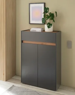 Home affaire Schuhschrank »City/Giron, modernes Schuhregal, Schrank für 16 Schuhe, Schuhkommode« eine Schublade und vier Schuhfächer, viel Stauraum, 93 cm breit
