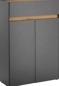 Home affaire Schuhschrank »City/Giron, modernes Schuhregal, Schrank für 16 Schuhe, Schuhkommode« eine Schublade und vier Schuhfächer, viel Stauraum, 93 cm breit