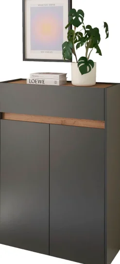 Home affaire Schuhschrank »City/Giron, modernes Schuhregal, Schrank für 16 Schuhe, Schuhkommode« eine Schublade und vier Schuhfächer, viel Stauraum, 93 cm breit