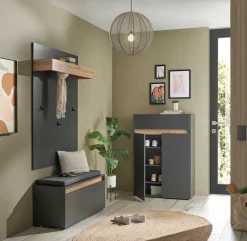 Home affaire Schuhschrank »City/Giron, modernes Schuhregal, Schrank für 16 Schuhe, Schuhkommode« eine Schublade und vier Schuhfächer, viel Stauraum, 93 cm breit