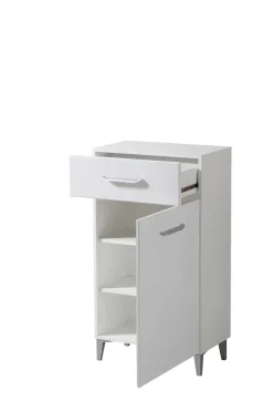 Home affaire Schuhschrank »Como, Schuhkommode, Schuhregal, Höhe 105 cm« in Opaque Weiß mit MDF-beschichtet Fronten, modernes Design