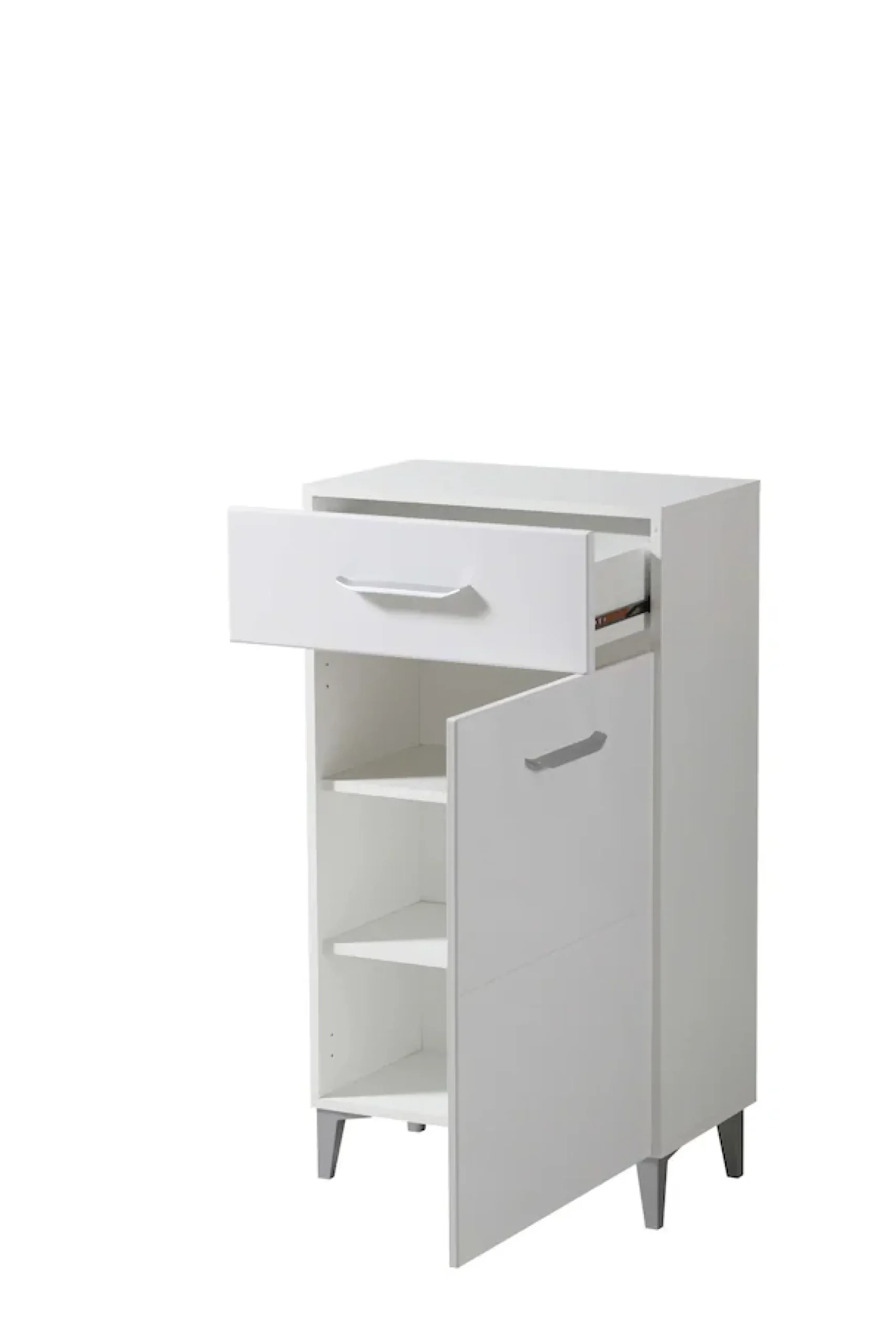 Home affaire Schuhschrank »Como, Schuhkommode, Schuhregal, Höhe 105 cm« in Opaque Weiß mit MDF-beschichtet Fronten, modernes Design