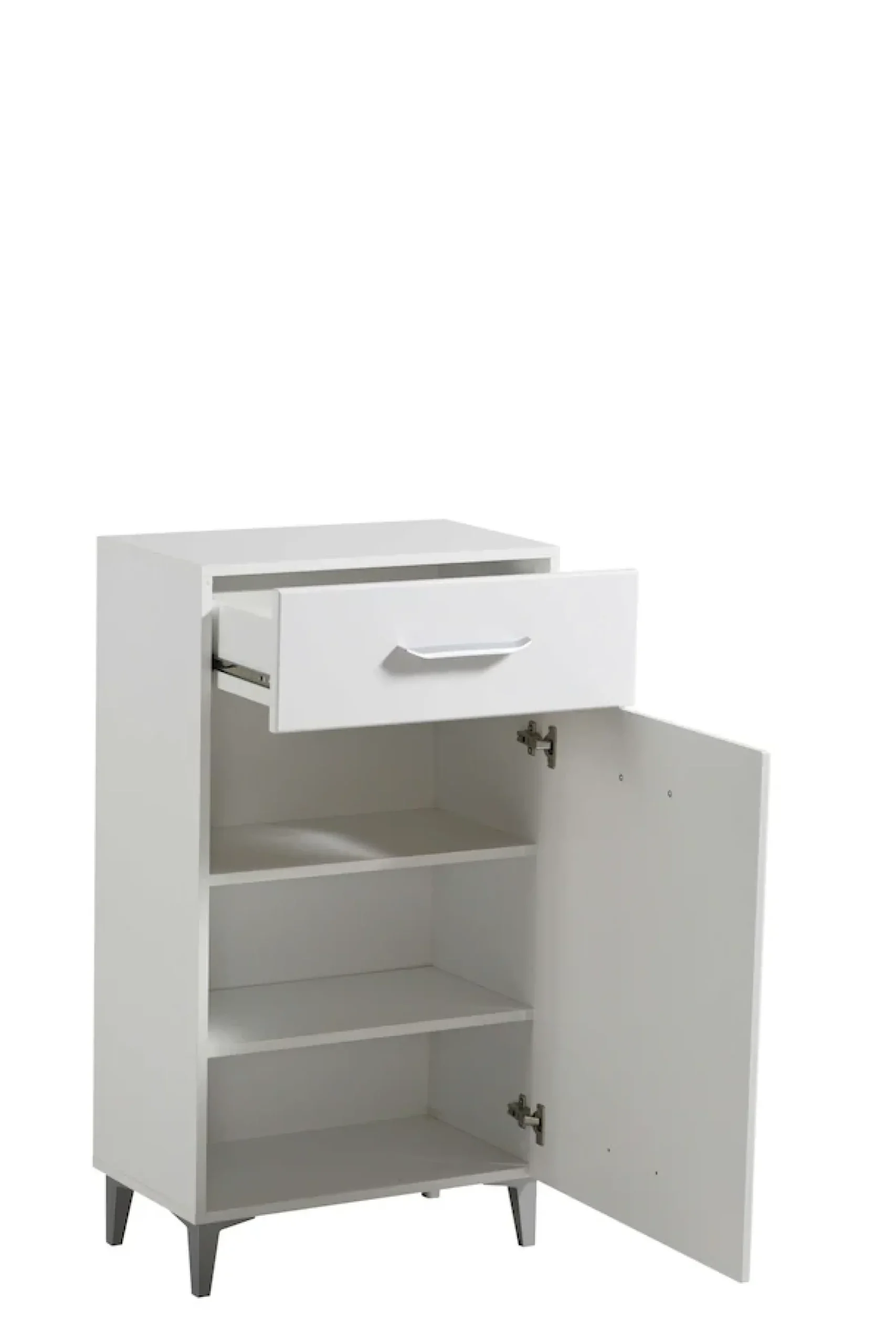 Home affaire Schuhschrank »Como, Schuhkommode, Schuhregal, Höhe 105 cm« in Opaque Weiß mit MDF-beschichtet Fronten, modernes Design
