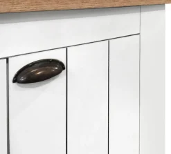 Home affaire Schuhschrank »FIGO, Made in Italy – Schuhkommode,Schuhregal für ca. 30 Paar Schuhe« 1 Stk. tlg. 3-Türig, Siebdruck-dekorative Fräsungen, 10 Fächer, Höhe: 100 cm