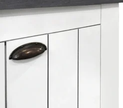 Home affaire Schuhschrank »FIGO, Made in Italy – Schuhkommode,Schuhregal für ca. 40 Paar Schuhe« 1 Stk. tlg. 4-Türig, Siebdruck-dekorative Fräsungen, 10 Fächer, Höhe 200 cm