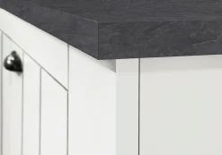 Home affaire Schuhschrank »FIGO, Made in Italy – Schuhkommode,Schuhregal für ca. 40 Paar Schuhe« 1 Stk. tlg. 4-Türig, Siebdruck-dekorative Fräsungen, 10 Fächer, Höhe 200 cm