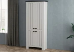 Home affaire Schuhschrank »FIGO, Made in Italy – Schuhkommode,Schuhregal für ca. 40 Paar Schuhe« 1 Stk. tlg. 4-Türig, Siebdruck-dekorative Fräsungen, 10 Fächer, Höhe 200 cm