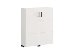 Home affaire Schuhschrank »Islay, Drehtüren auf Rollen, B/T/H: 91,6/32,4/113,2 cm« Schuhkommode mit Platz für ca. 24 Paar Schuhe bis Gr. 40