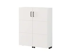Home affaire Schuhschrank »Islay, Drehtüren auf Rollen, B/T/H: 91,6/32,4/113,2 cm« Schuhkommode mit Platz für ca. 24 Paar Schuhe bis Gr. 40