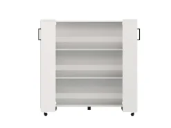 Home affaire Schuhschrank »Islay, Drehtüren auf Rollen, B/T/H: 91,6/32,4/113,2 cm« Schuhkommode mit Platz für ca. 24 Paar Schuhe bis Gr. 40