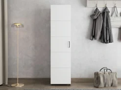 Home affaire Schuhschrank »Islay, Drehtür auf Rollen, B/T/H: 45,6/32,4/184,4 cm« Schuhkommode mit Platz für ca. 20 Paar Schuhe bis Gr. 40