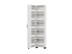 Home affaire Schuhschrank »Islay, Drehtür auf Rollen, B/T/H: 45,6/32,4/184,4 cm« Schuhkommode mit Platz für ca. 20 Paar Schuhe bis Gr. 40