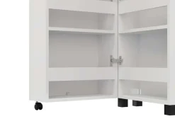Home affaire Schuhschrank »Islay, Drehtür auf Rollen, B/T/H: 45,6/32,4/184,4 cm« Schuhkommode mit Platz für ca. 20 Paar Schuhe bis Gr. 40