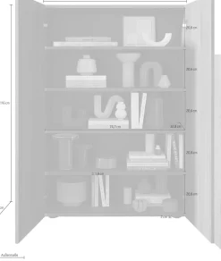 Home affaire Schuhschrank »Jupiter, Kommode mit 4 Böden« Breite 78 cm
