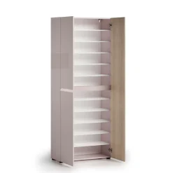 Home affaire Schuhschrank »LADY, Schuhkommode,Schuhmöbel,Schuhablage,Schuhregal« 10 Einlegeböden,12 Fächer,ca. 36 Paar Schuhe-Maße: B/T/H:80x34x200 cm