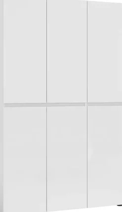 Home affaire Schuhschrank »MISTER Schuhkommode, Schuhmöbel, Schuhregal, Hochglanz lackiert« Breite 120 cm, Höhe 200 cm, 6 Türen, 24 Fächer, ca.58 paar Schuhe