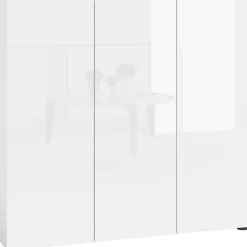 Home affaire Schuhschrank »MISTER- Schuhregal, Made in Italy, 12 Fächer, 10 Einlegeböden« Breite 120 cm, höhe 114 cm, komplett Hochglanz lackiert
