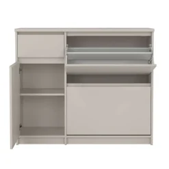 Home affaire Schuhschrank »Naia Schuhregal mit2 Klappen, 1 Fach & 1 Schublade, modernes Design« Platz für 12 Schuhe, platzsparend, erhältlich in verschiedenen Farben