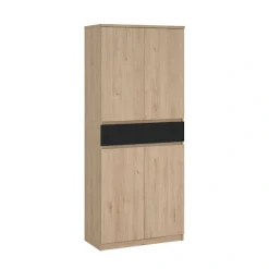 Home affaire Schuhschrank »Naia Schuhaufbewahrung, Schuhkommode, Schuhregal, Garderobenschrank,« mit 4 Türen und 8 Einlegeböden, 1 Schublade, Breite 80 cm