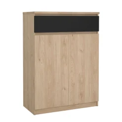 Home affaire Schuhschrank »Naia Schuhaufbewahrung, Schuhkommode, Schuhregal, Garderobenschrank,« mit 2 Türen und 4 Einlegeböden, 1 Schublade, Breite 80 cm