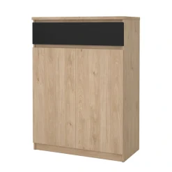 Home affaire Schuhschrank »Naia Schuhaufbewahrung, Schuhkommode, Schuhregal, Garderobenschrank,« mit 2 Türen und 4 Einlegeböden, 1 Schublade, Breite 80 cm