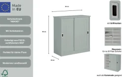 Home affaire Schuhschrank »Nekso« Breite 83 cm, aus MDF oder Massivholz, FSC®-zertifiziert