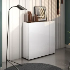 Home affaire Schuhschrank »RUMBA,Schuhkommode,Schuhmöbel,Schuhablage,Schuhregal ca.24 paar Schuhe« 1 Stk. tlg. 3 Türen, 10 Einlegeböden, 12 Fächer, Seiten und Fronten in Hochglanz