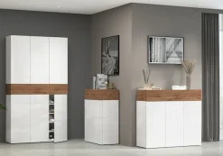 Home affaire Schuhschrank »Savona« Höhe 200cm, 12 Einlegeböden, 21 Fächer