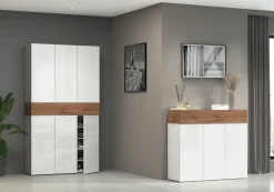 Home affaire Schuhschrank »Savona« Höhe 200cm, 12 Einlegeböden, 21 Fächer