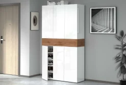 Home affaire Schuhschrank »Savona« Höhe 200cm, 12 Einlegeböden, 21 Fächer