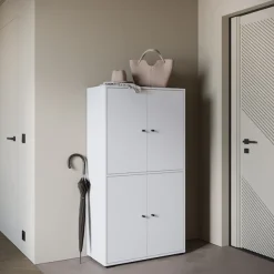 Home affaire Schuhschrank »Schuhkommode Dino« Stauraum mit 4 Türen und verstellbaren Einlegeböden, Breite 70 cm