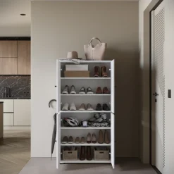Home affaire Schuhschrank »Schuhkommode Dino« Stauraum mit 4 Türen und verstellbaren Einlegeböden, Breite 70 cm