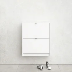 Home affaire Schuhschrank »Shoes Schuhaufbewahrung, Schuhkommode, Schuhregal,« mit zwei Klappen, 1 Boden, Höhe 85 cm, ca. 6 Paar Schuhe