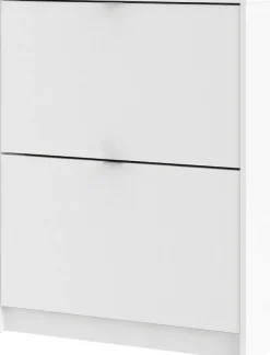 Home affaire Schuhschrank »Shoes Schuhaufbewahrung, Schuhkommode, Schuhregal,« mit zwei Klappen, 1 Boden, Höhe 85 cm, ca. 6 Paar Schuhe