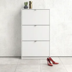 Home affaire Schuhschrank »Shoes Schuhaufbewahrung, Schuhkommode, Schuhregal,« mit drei Klappen, 2 Böden, Höhe 123 cm, ca. 18 Paar Schuhe