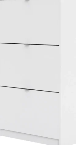 Home affaire Schuhschrank »Shoes Schuhaufbewahrung, Schuhkommode, Schuhregal,« mit drei Klappen, 2 Böden, Höhe 123 cm, ca. 18 Paar Schuhe