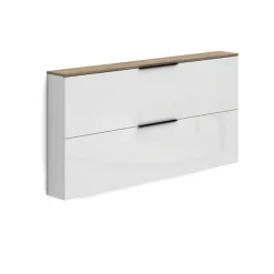 Home affaire Schuhschrank »SPACE, Schuhkipper, Schuhschrank,Schuhkommode, nur 19 cm Tief« Ideal für schmale Flure, Breite 160 cm, Made in Italy, Hochglanzlack