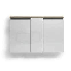Home affaire Schuhschrank »Zippo, Schuhkommode,Schuhregal,Made in Italy,hängend« 1 Stk. tlg. Front/Korpus hochglanz lackiert B/T: 130x35 cm,5 Fächer,25 paar Schuhe